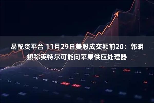 易配资平台 11月29日美股成交额前20：郭明錤称英特尔可能向苹果供应处理器